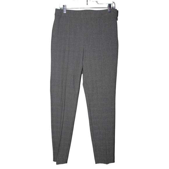 Talbots Pants - Talbots High-Waist Skinny Ankle Gray Black Plaid Dress Trousers Pants Sz 8L NWOT